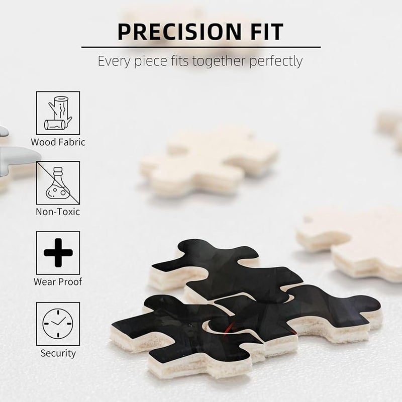 لغز بازل فايا البومة البيضاء 500 قطعة للكبار ديكور المنزل هدية حفلة عيد الميلاد 20.4 × 15 بوصة - Image 5